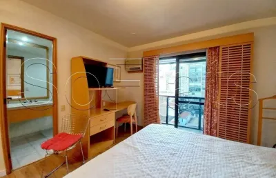 Flat no interative com 23m², 1 dormitório e 1 vaga de garagem nos jardins, disponível para locação.