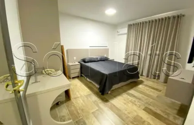 Flat interative com 23m², 1 dormitório e 1 vaga disponível para locação nos jardins