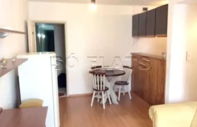 Flat com 1 quarto à venda na Avenida Rouxinol, 763, Moema, São Paulo