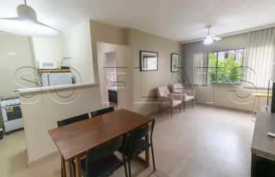 Flat para locação nos jardins saint paul com 1 vaga de garagem.