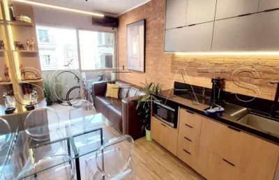 Flat moema top life, disponível para venda com 33m², 1 dormitório e 1 vaga