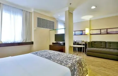 Flat transamérica international plaza disponível para venda com 29m² e 01 vaga de garagem