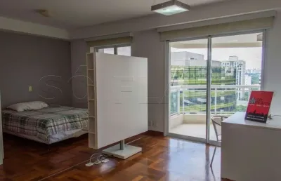 Flat com 1 quarto para alugar na Rua Sansão Alves dos Santos, 343, Brooklin, São Paulo