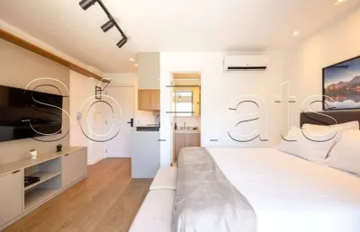 Residencial dsg itaim, studio disponível para locação com 29m² e 1 dorm ao lado da av. santo amaro.
