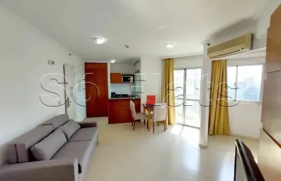 Flat disponível para locação na rua bela cintra, próximo a faculdade mackenzie e av. paulista.