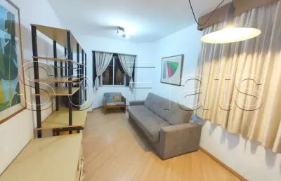 Flat ambassador, mobiliado e disponível para venda com 41m², 01 dorm e 01 vaga