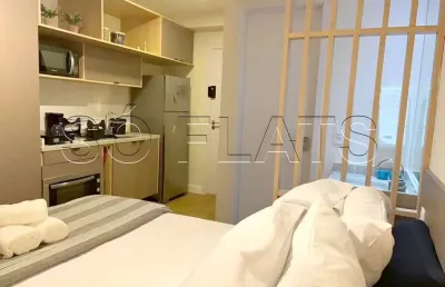 Residencial hpaulista, apto disponível para locação contendo 23m² e 1 dormitório.