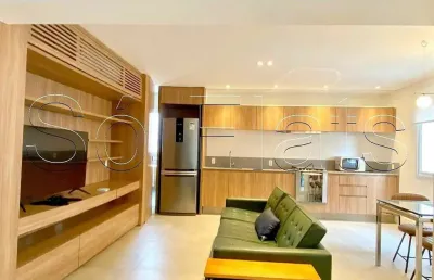 Residencial canadá, cobertura no itaim bibi, disponível para locação com 96m², 1 dorm e 2 vagas.