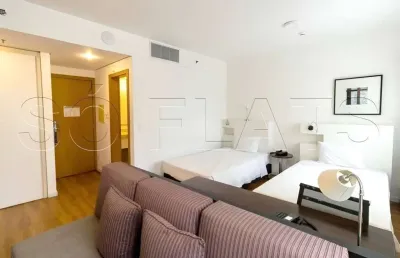 Flat comfort alphaville, disponível para venda com 28m², 1 dormitório e 1 vaga