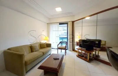 Flat para locação no golden tower na av. cidade jardim, próximo a av. faria lima e av nove de julho.