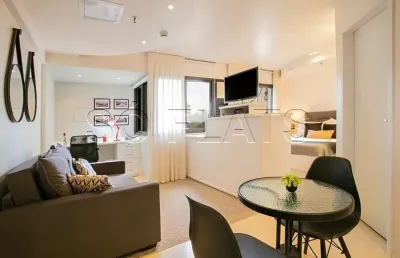 Flat no riverside disponível para locação com 35m² e 01 dormitório.