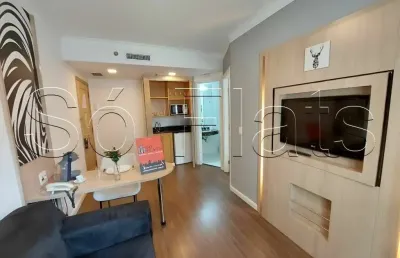 Flat mobiliado em pinheiros  com 28m² e 01 vaga de garagem