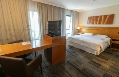 Novotel jardins, apto disponível para locação contendo 30m², 1dormitório e 1 vaga de garagem.