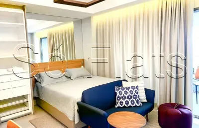 Residencial habitarte i, studio disponível para locação com 44m², 1 dormitório e 1 vaga de garagem