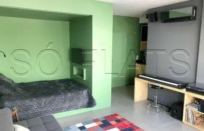 Vn novo higienópolis, flat disponível para locação com 33m² e 1 dormitório.