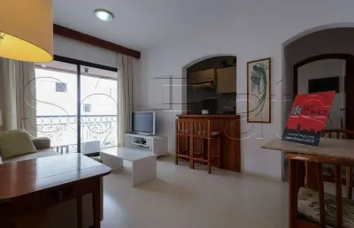 Les jardins, flat disponível para locação totalmente equipado contendo 45m², 1 dorm e 1 vaga.