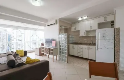 Flat para locação contendo 55m² com 1 dormitório e 1 vaga de garagem no brooklin