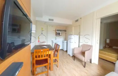 Flat the world, 30m² contendo 1 dormitório e 1 vaga para locação na vila olímpia