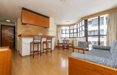 Flat baden baden disponível para venda com 49m², 01 dorm e 01 vaga de garagem