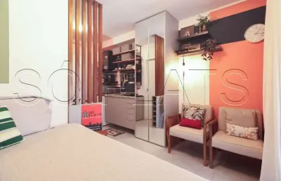 Lindo residencial think home república disponível para venda com 21m² e 1 dormitório