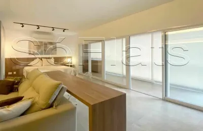 Flat no trix tamboré para locação e inquilinato com 50m² e 1 vaga, disponível para locação.
