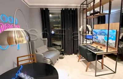 Blue tree analia franco, flat disponível para locação contendo 26m², 1 dormitório e 1 vaga.