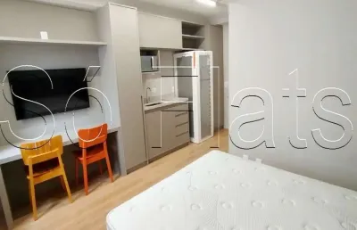Studio atmosfera 360°, apto disponível para locação contendo 21m² e 1 dormitório.