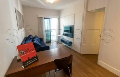 Flat com boa localização disponível para locação em uma rua tranquila no coração do itaim bibi