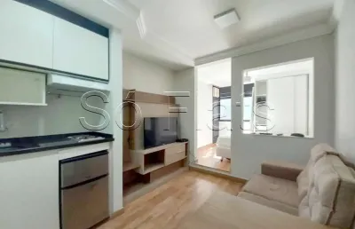 Apto disponível para locação no poeta drummond, contendo 26m², 1 dormitório e 1 vaga de garagem.