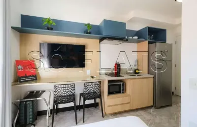 Residencial haus mitre platô ipiranga, flat no modelo studio com 19m² e 1 dormitório.