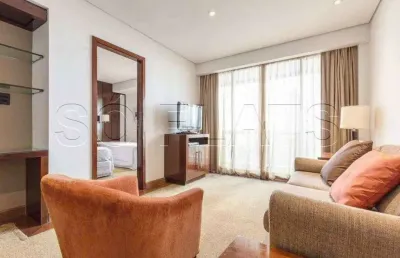 Lindo flat george v com 80m², 2 dormitório e 2 vagas de garagem disponível  no itaim bibi