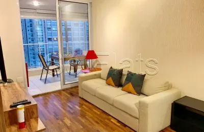 Apto no residencial bela cintra contendo 50m², 1 dormitório e 1 vaga de garagem.