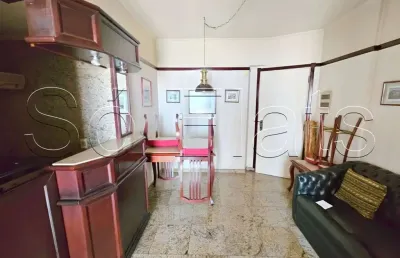 Apto totalmente mobiliado contendo 32m² e 1 dormitório, para locação no centro de são paulo.
