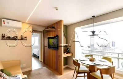 Flat quality bela cintra disponível para venda com 44m², 02 dorms e 01 vaga de garagem