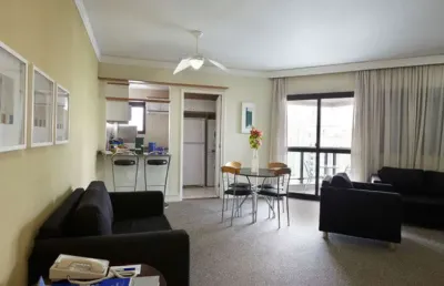 Flat com 02 dorms, 01 suite, cozinha completa, no paraíso, prox ao pq do ibirapuera e av. paulista