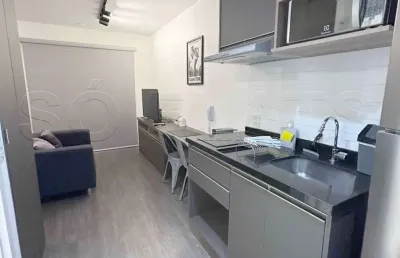 Studio is moema disponivel com 26,78m², 01 dorm, sem vaga de estacionamento.