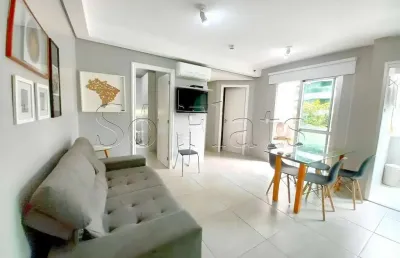 Flat quality bela cintra disponível para venda com 48m², 2 dorms e 1 vaga de garagem