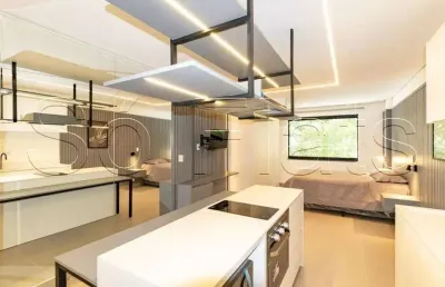 Studio moaci, apto todo equipado disponível para locação contendo 30m² e 1 dormitório.