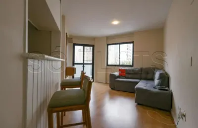Flat no jardim paulista para locação, próximo a avenida nove de julho e shopping pamplona.