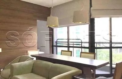 Flat alto padrão para locação no itaim, prox a av. favia lima e cidade jardim
