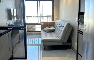 Studio disponível para locação em moema com 28m² totalmente mobiliado e decorado