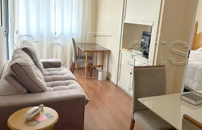 Flat estanplaza nações unidas, disponível para venda com 40m², 01 dormitório e 01 vaga de garagem