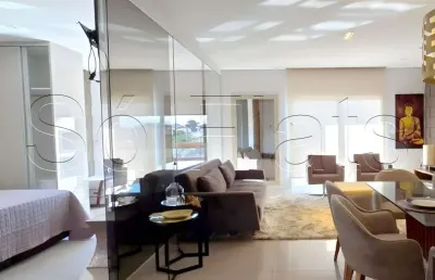Residencial le grand viana, casa disponível para locação contendo 73m², 01 dormitório e 02 vagas.