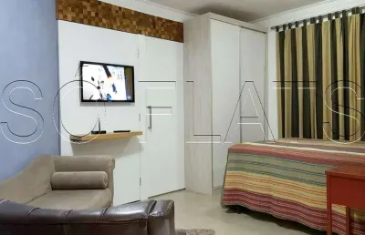 Apartamento próximo da avenida nove de julho disponível para locação com 32m², 1 dorm e 1 vaga.