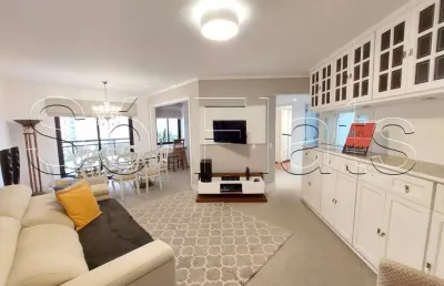 Flat para locação no the sutton house 120m² 2 dormitórios e 2 vagas e garagem