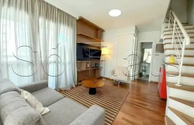Flat de alto padrão com 3 dorms e 2 vagas de garagem com serviços de hotelaria disponível locação
