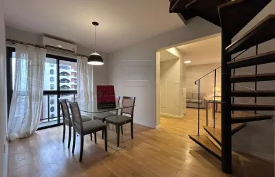 Re olympic jardins, apartamento duplex para venda com 99m², 2 dormitórios e 2 vagas de garagem