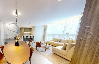 Residencial luminus jardins, flat disponível para locação com 130m², 02 dorms e 01 vaga de garagem.
