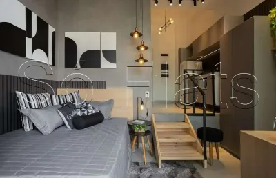 Studio disponível para locação com 28m² e 1 dorm, muito bem localizado ao lado da puc e av sumaré.