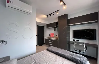 Studio think home vila madalena, disponível para locação contendo 25m² e 01 dormitório.